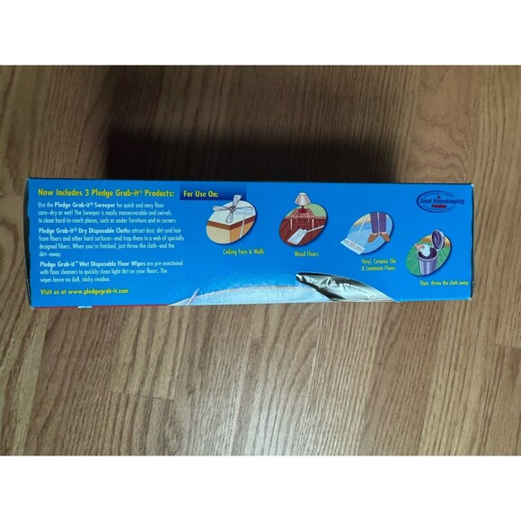 Pledge‎ Grab It Sweeper And Cloth Set Clean Floors FULL KIT  Discontinued - Picture 2 of 4